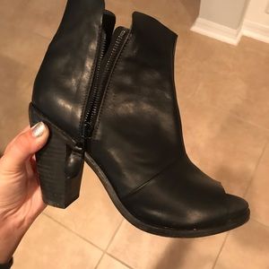 Rag & Bone Black Leather Booties